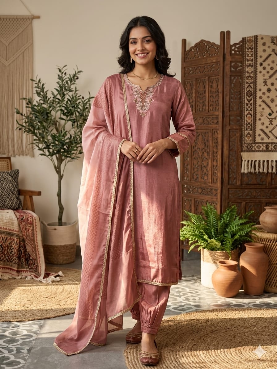 This kurta set isn’t just an outfit—it’s a whole vibe! 🌹