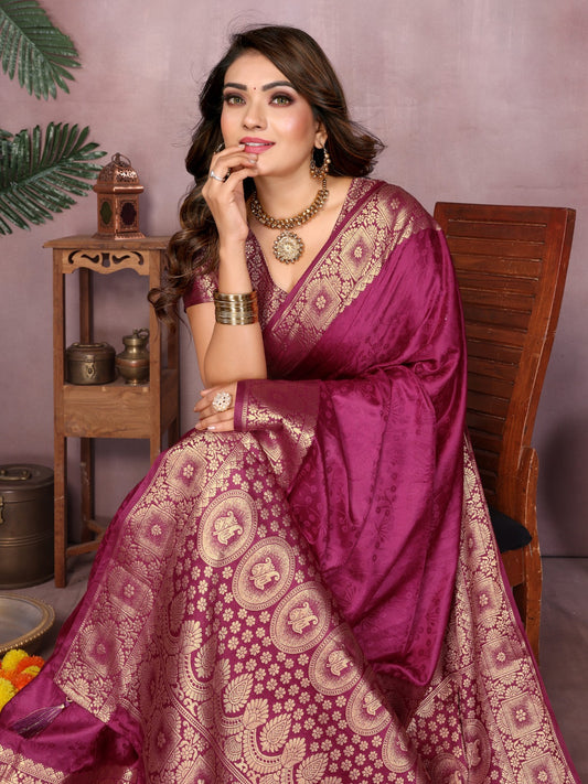 ☘️Too Pretty And Beautiful Original Gala Pallu Premium Silk Hand Dyed Saree For Boutique Series ☘️