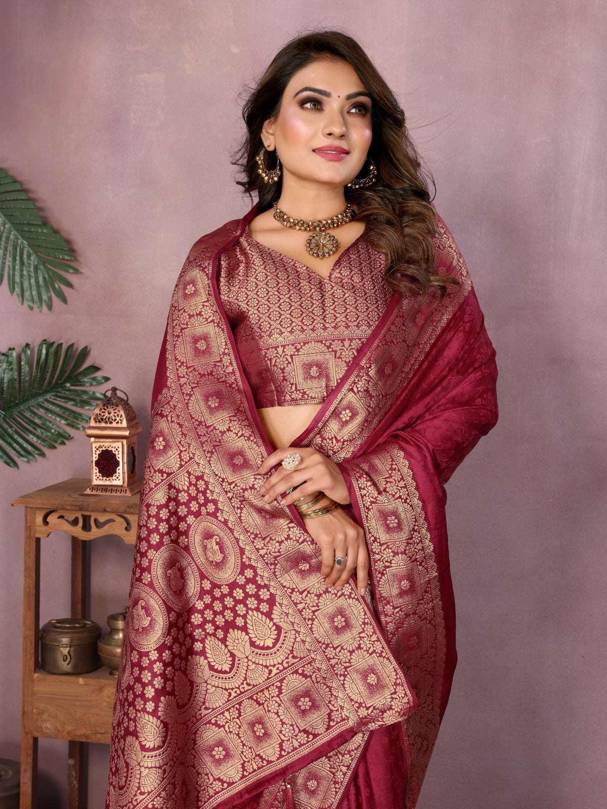 ☘️Too Pretty And Beautiful Original Gala Pallu Premium Silk Hand Dyed Saree For Boutique Series ☘️