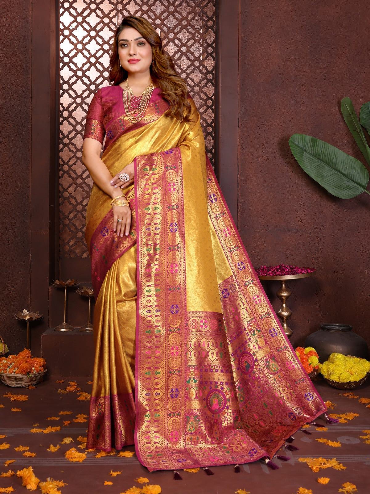 ich and Heritage crafted creative sarees from us.