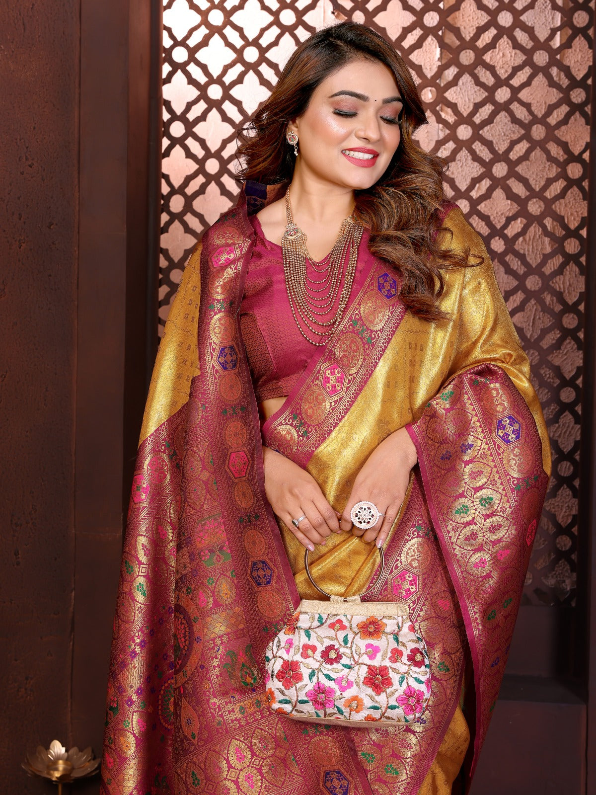 ich and Heritage crafted creative sarees from us.