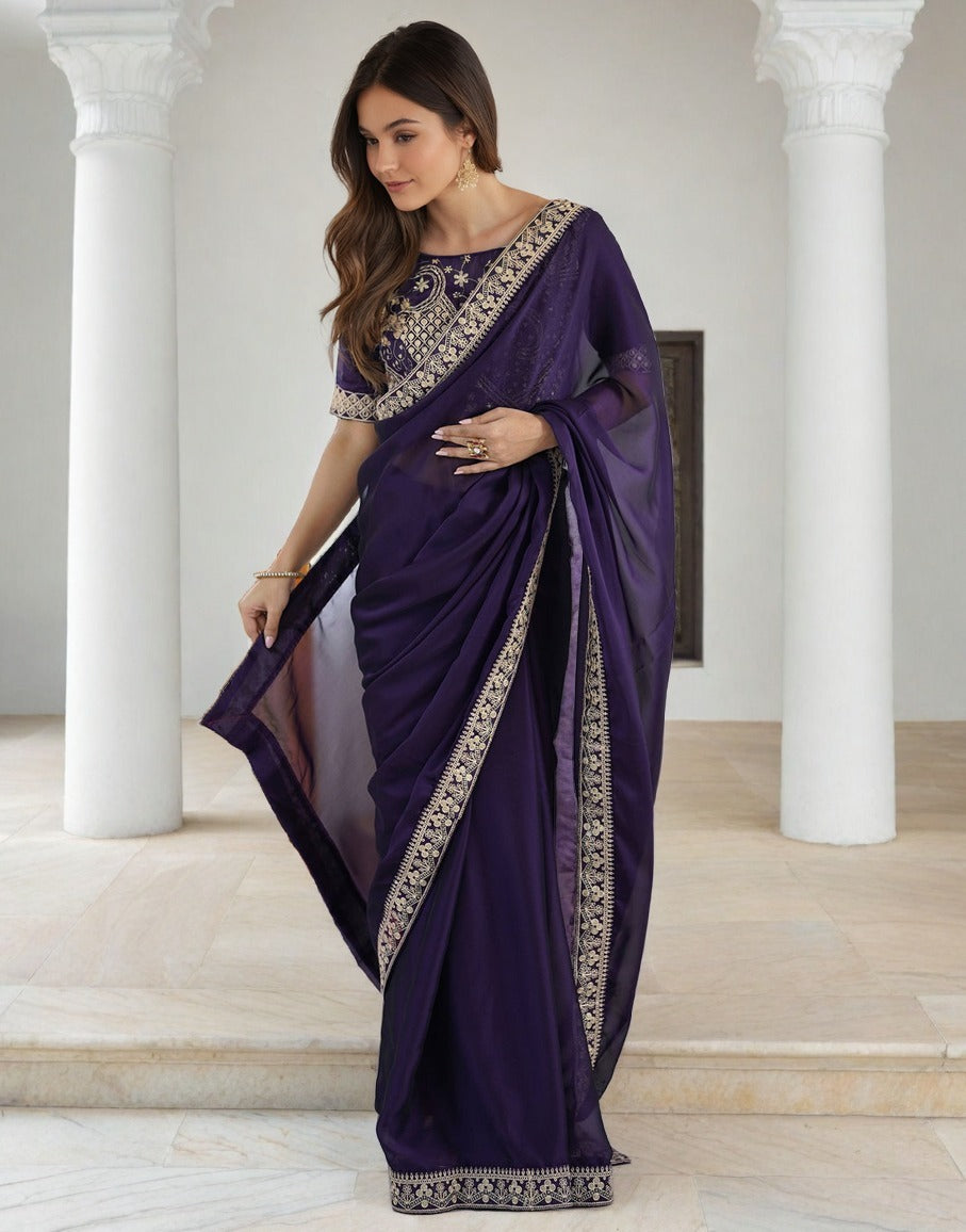 you most beautiful sequence saree collection🔥