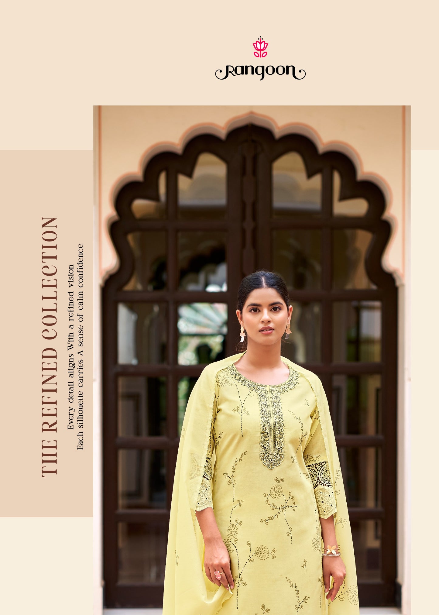 Rangoon "Haseen" Premium Cotton Schiffli & Embroidery salawar kameez