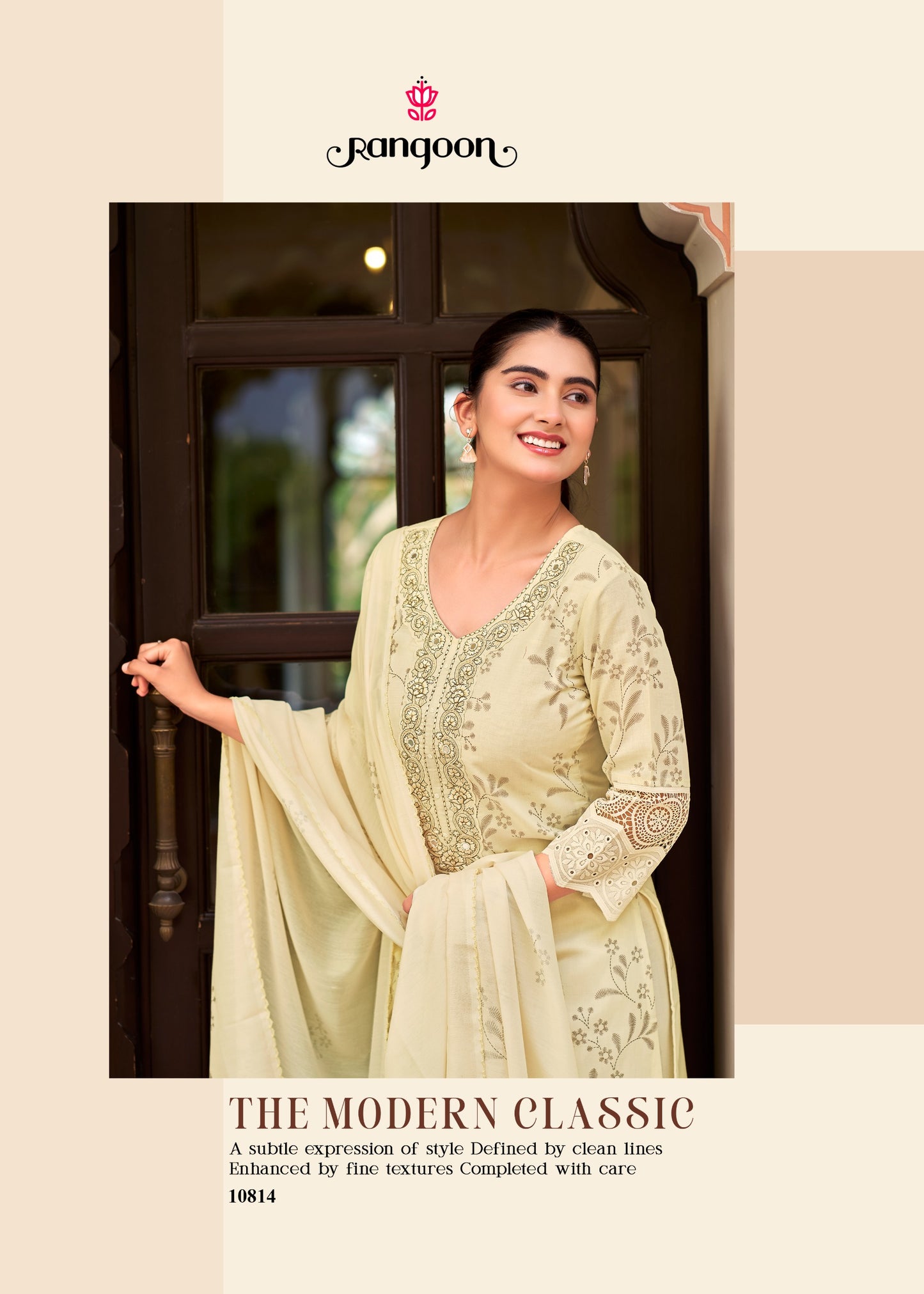 Rangoon "Haseen" Premium Cotton Schiffli & Embroidery salawar kameez