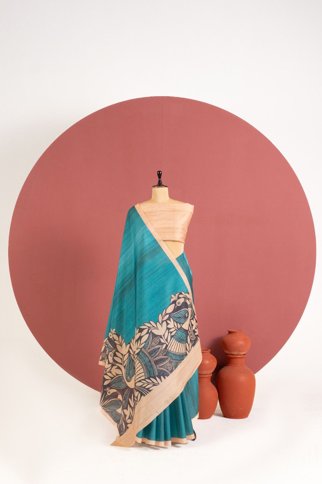 The Mayura Stripe Tussar Collection Saree