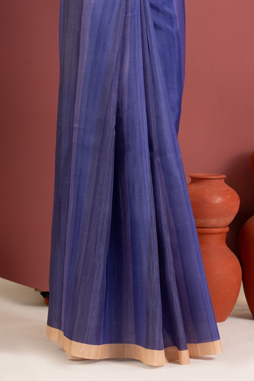The Mayura Stripe Tussar Collection Saree