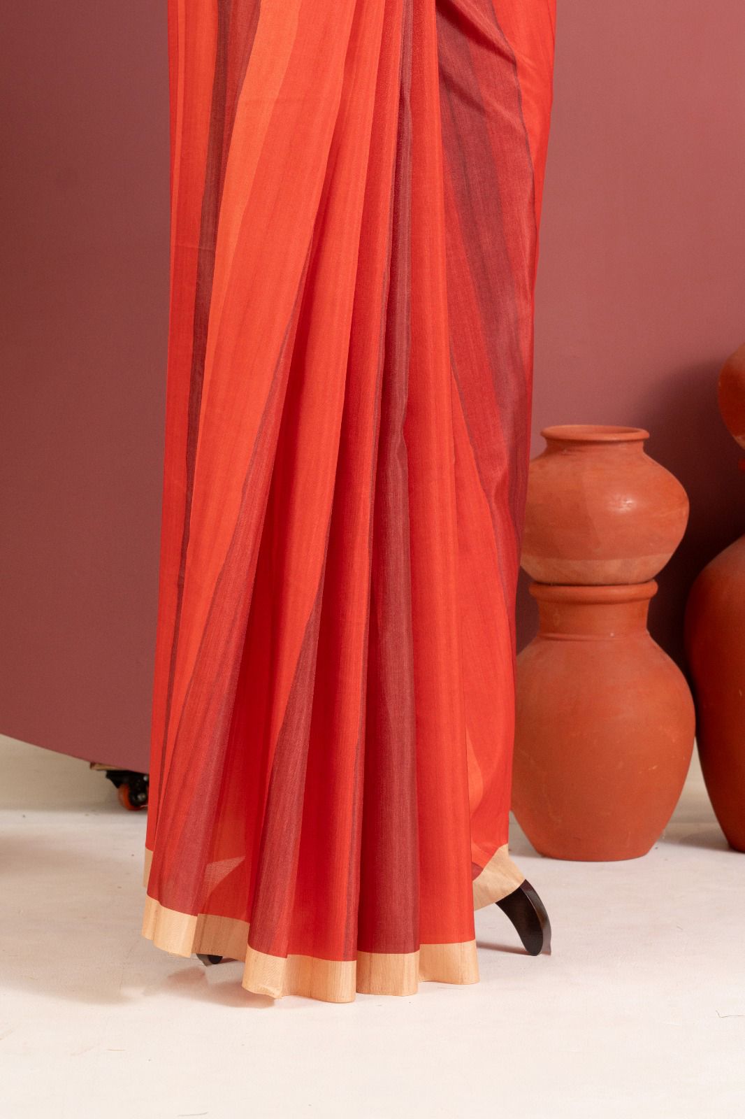 The Mayura Stripe Tussar Collection Saree