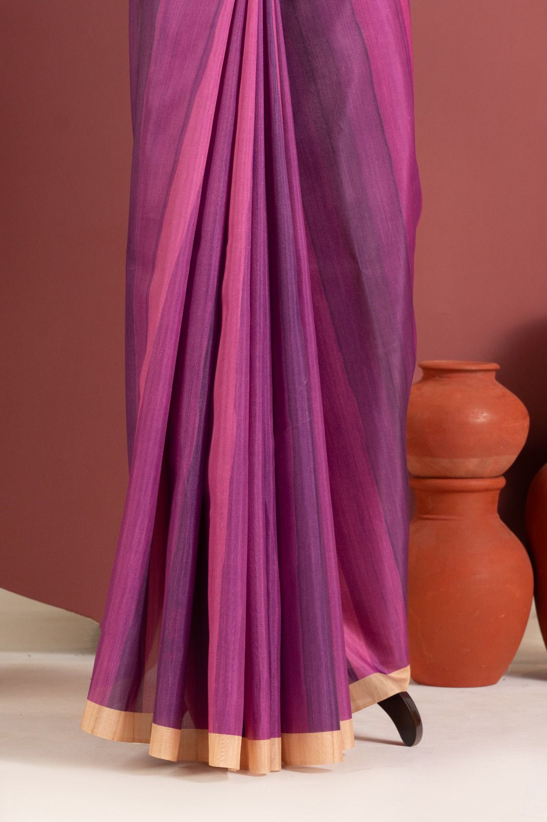 The Mayura Stripe Tussar Collection Saree