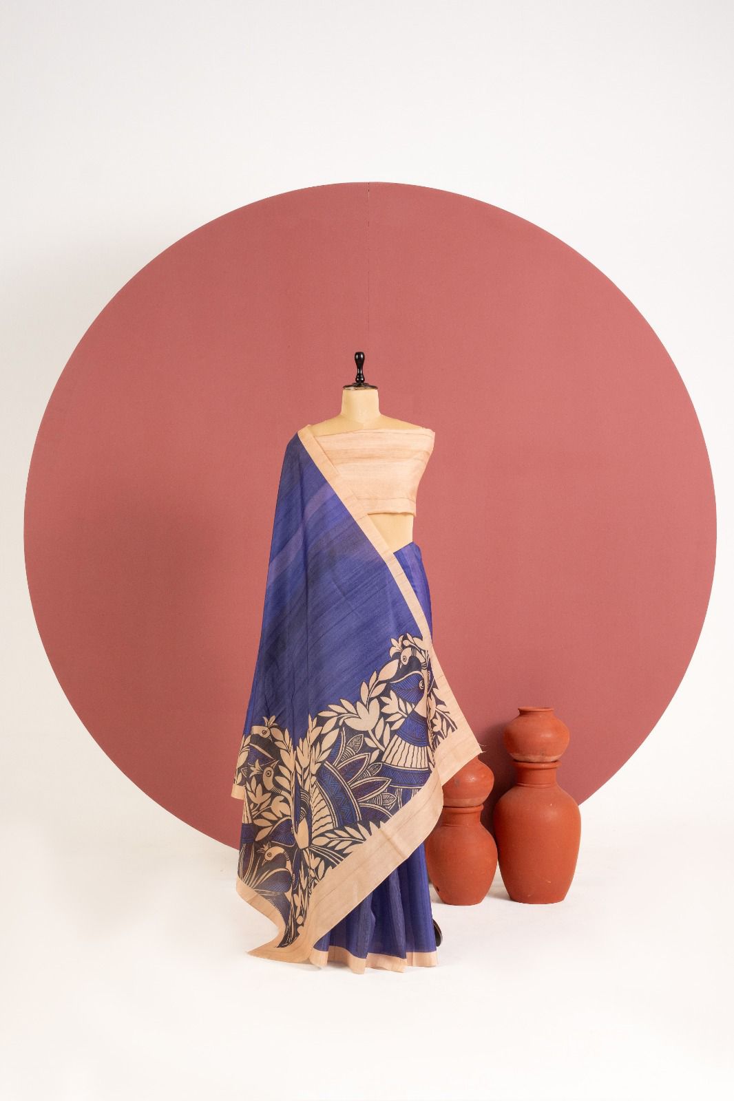 The Mayura Stripe Tussar Collection Saree