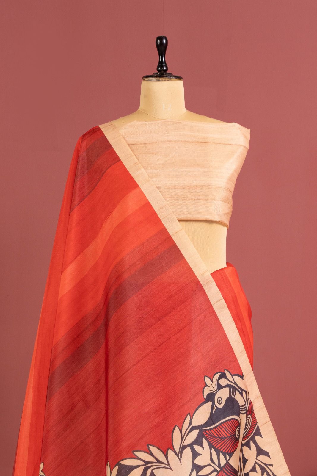 The Mayura Stripe Tussar Collection Saree