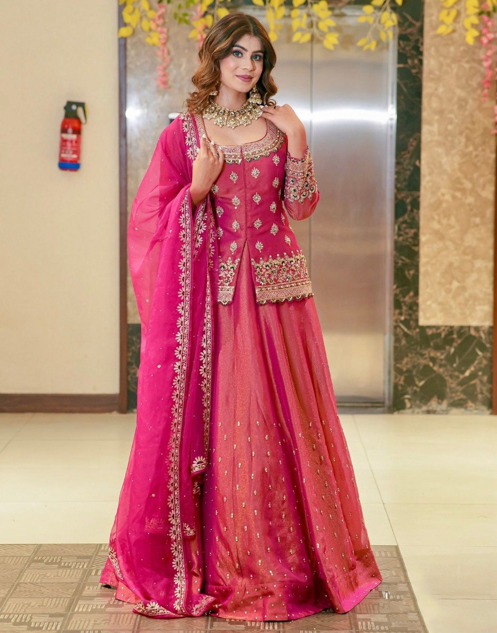 Women’s Silk Ready To Wear Lehnaga Choli Set
