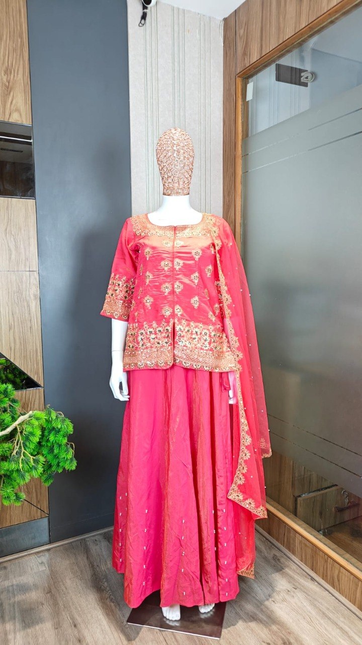 Women’s Silk Ready To Wear Lehnaga Choli Set