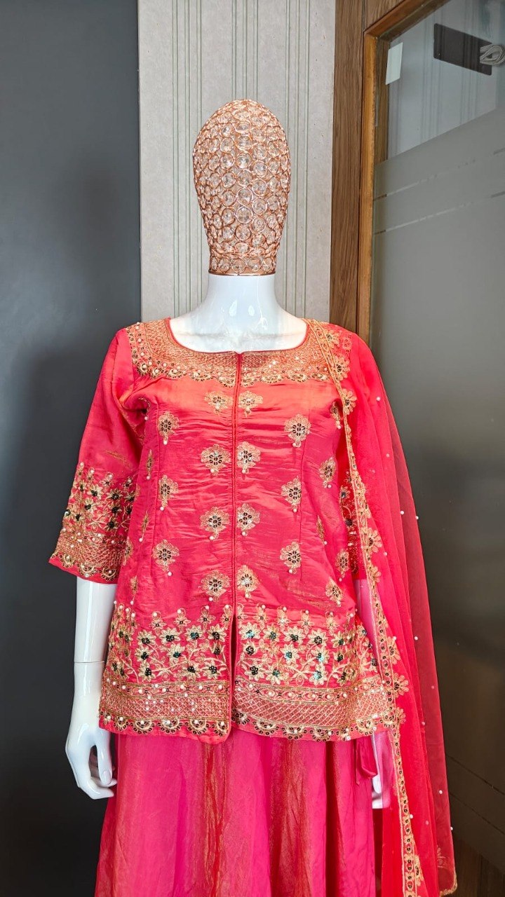Women’s Silk Ready To Wear Lehnaga Choli Set