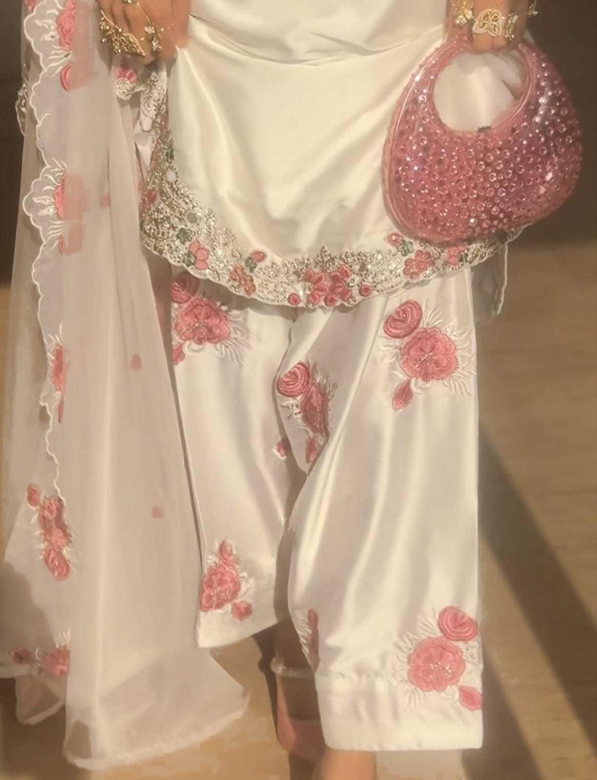 The Ultimate Festive Look in White & Rose Pink 💕