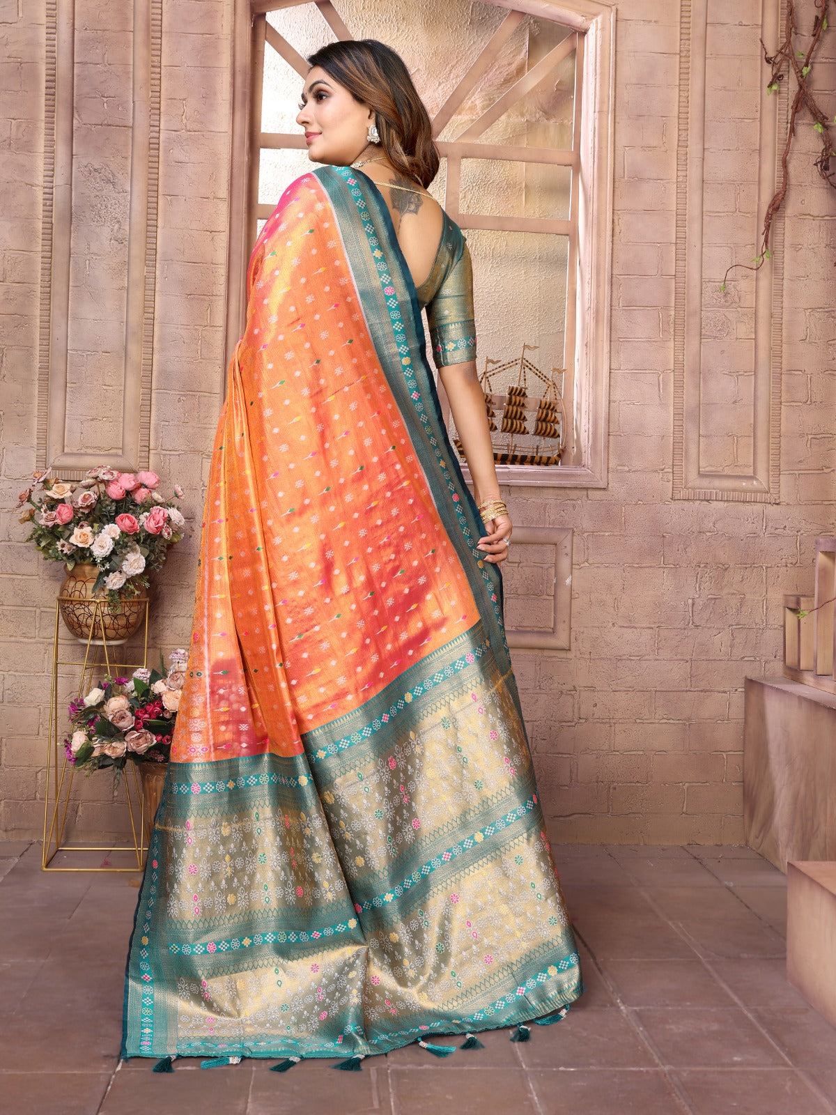Rich and Heritage crafted creative sarees from us.