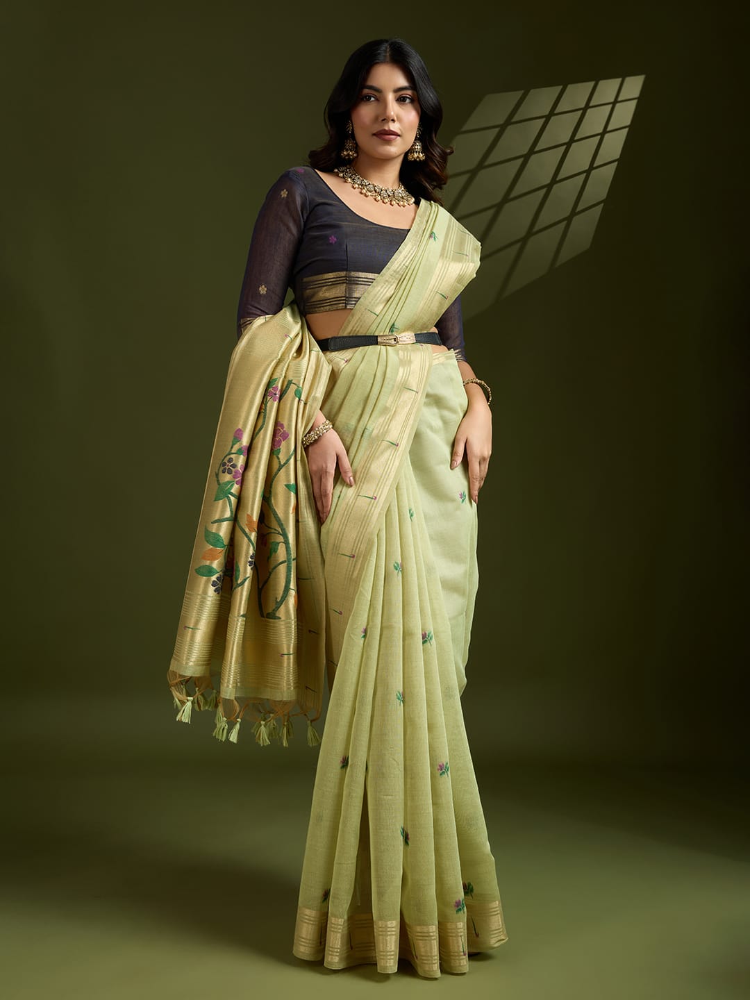 AGAIN NOW WE COME WITH TOTALLY NEW CONCEPT PAITHANI🦚 IN MUGA COTTON