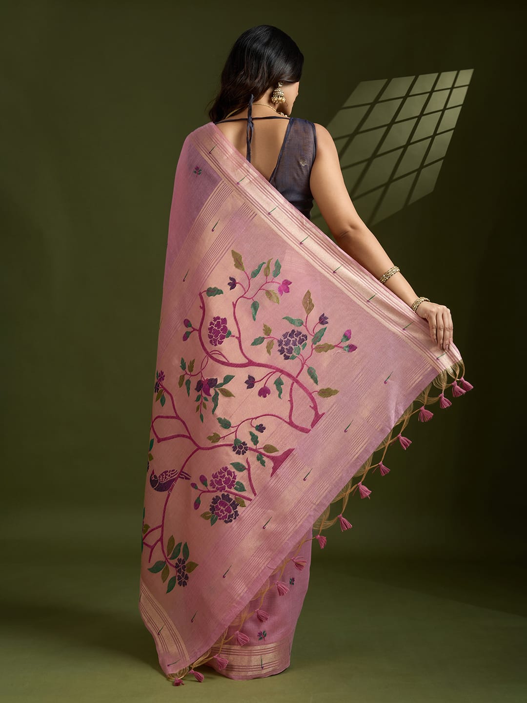 AGAIN NOW WE COME WITH TOTALLY NEW CONCEPT PAITHANI🦚 IN MUGA COTTON