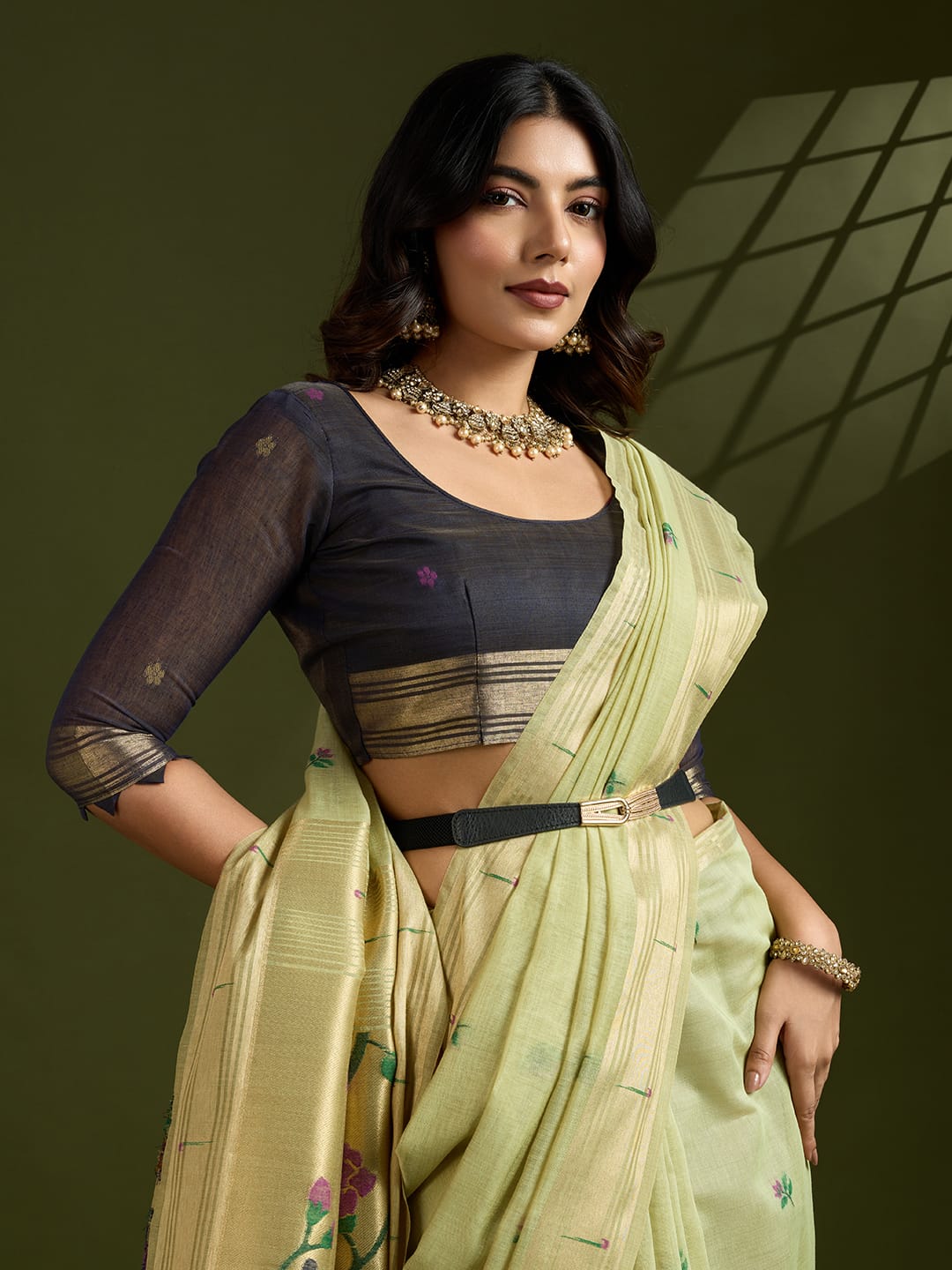 AGAIN NOW WE COME WITH TOTALLY NEW CONCEPT PAITHANI🦚 IN MUGA COTTON