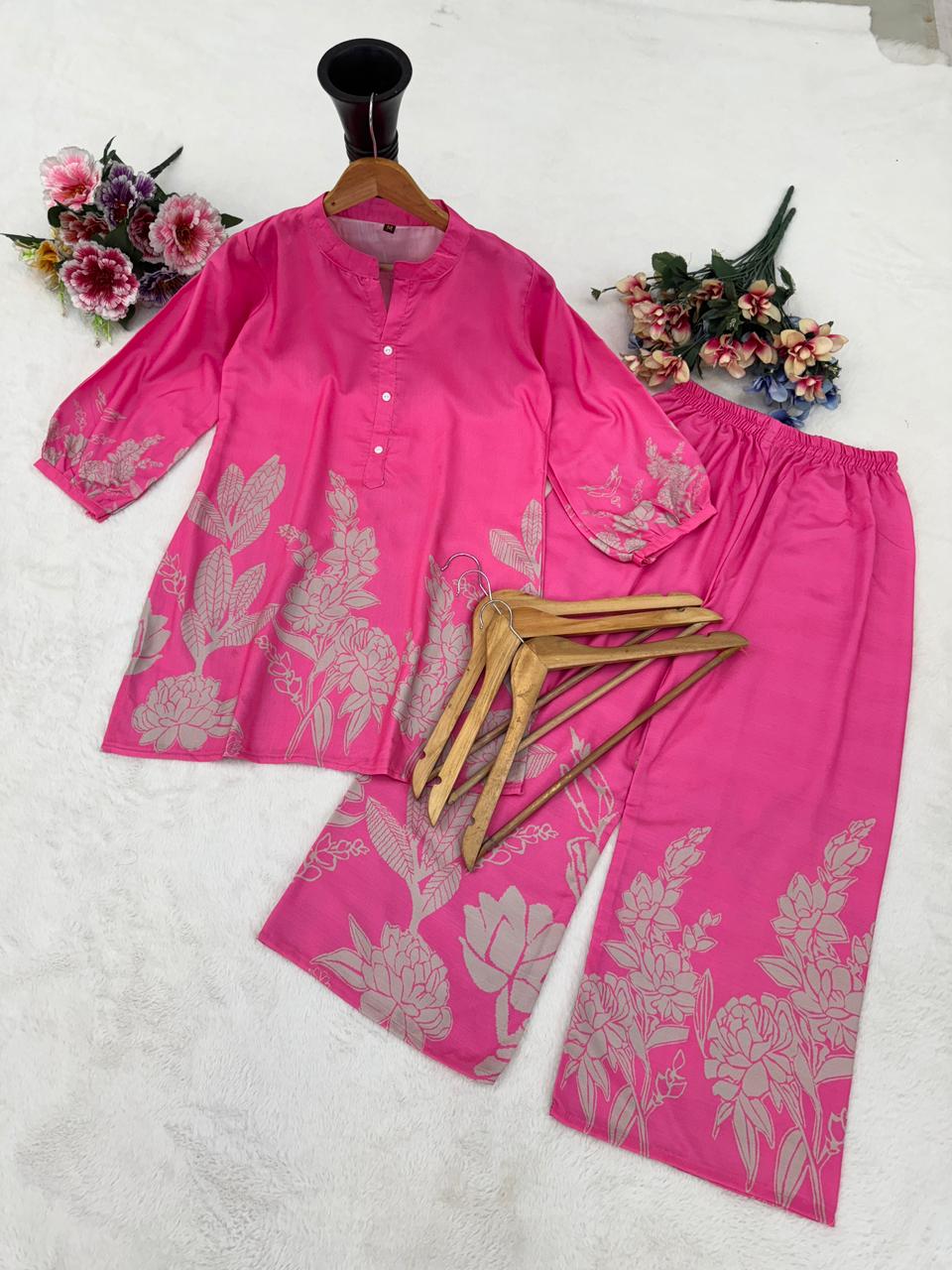 🔥👗New Launching super Hit Rayon  Slub co-ord set.👗🔥