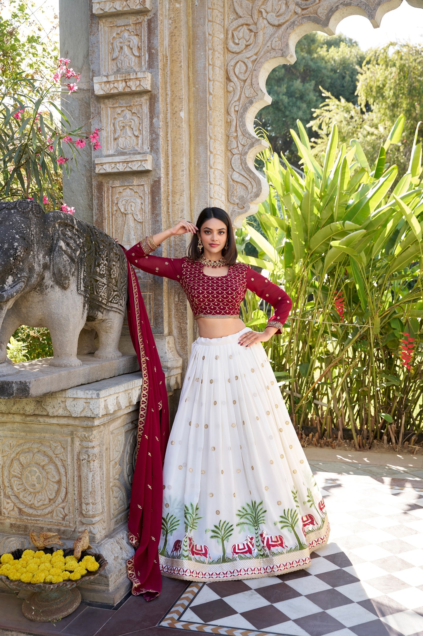 Whispering charm through delicate embroidery 🤍