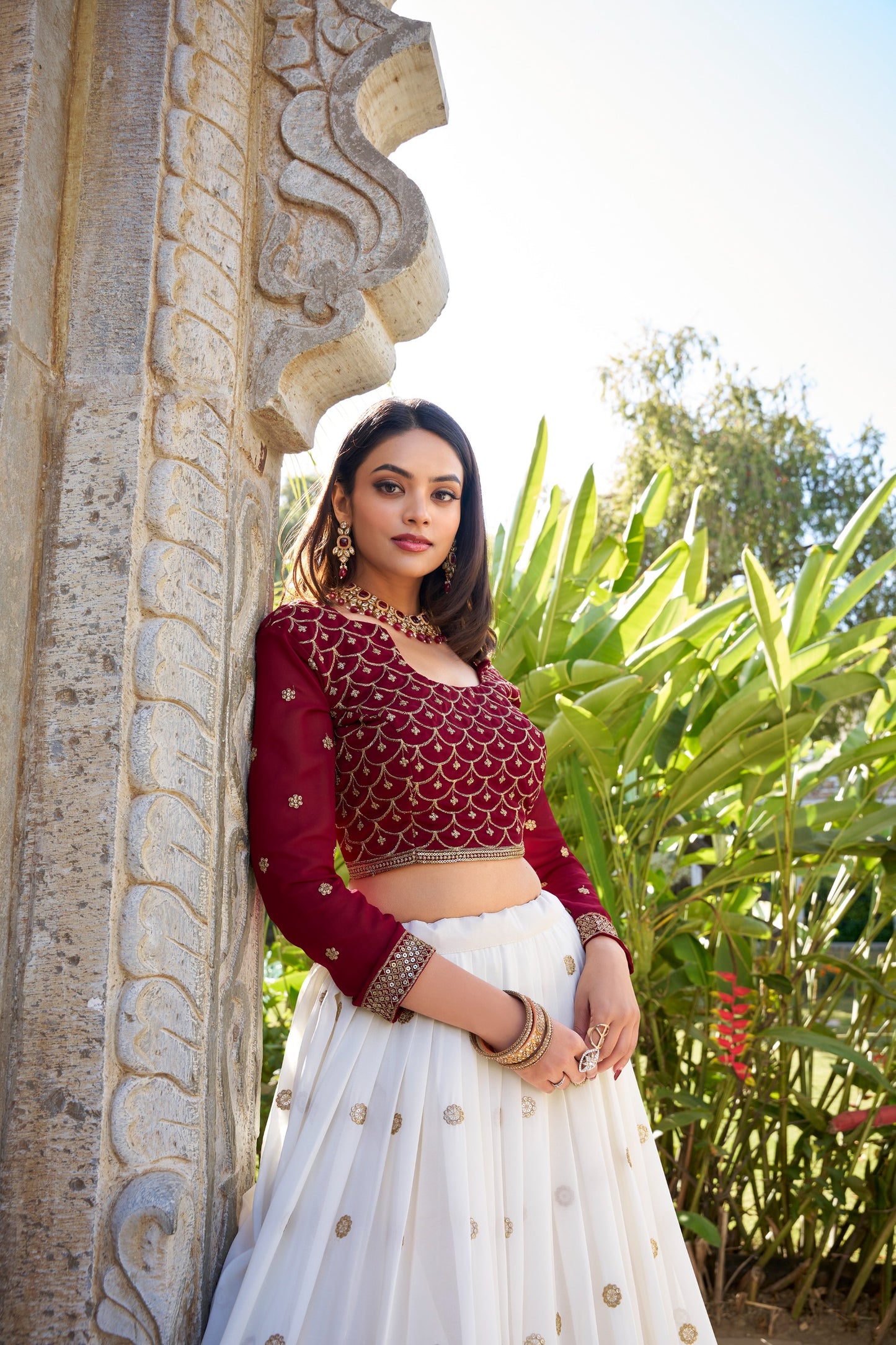 Whispering charm through delicate embroidery 🤍