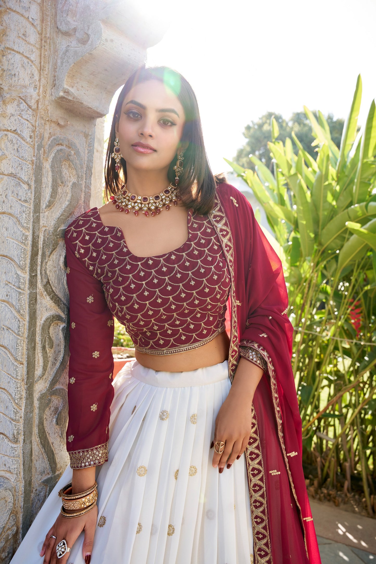 Whispering charm through delicate embroidery 🤍