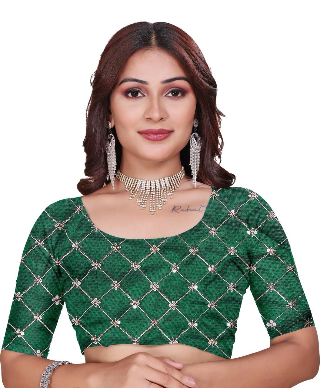 Dola Silk With Beautiful Embroidery Coding + Sequence Work On Lace Border saree