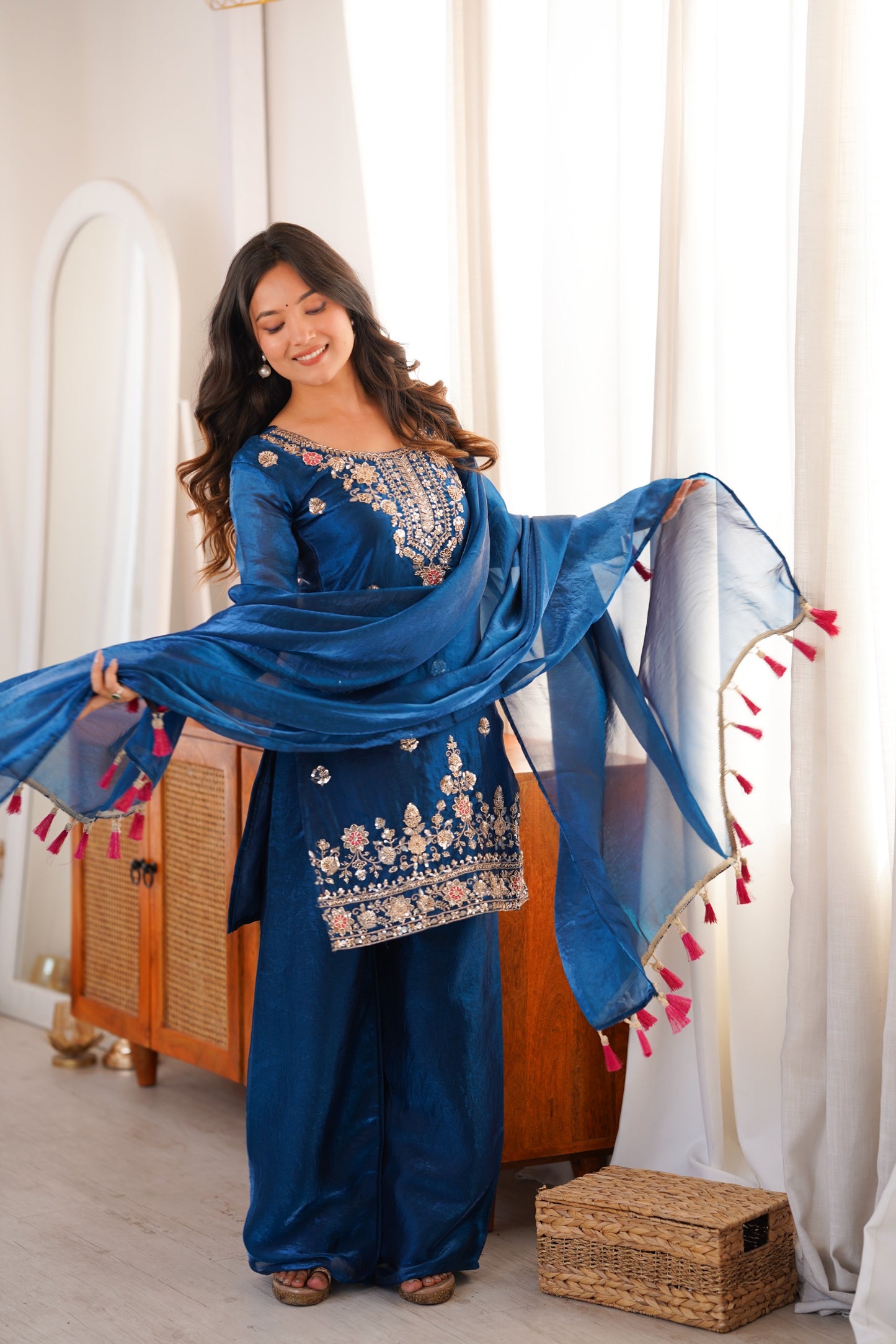 Feeling blue never looked this good. 💙  i'ts Beads Embroidery 🪻 Adding a little Sparkle to your timeline today. ✨
