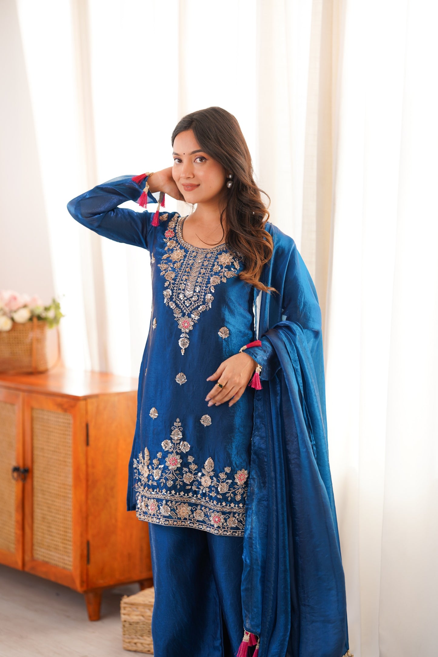 Feeling blue never looked this good. 💙  i'ts Beads Embroidery 🪻 Adding a little Sparkle to your timeline today. ✨