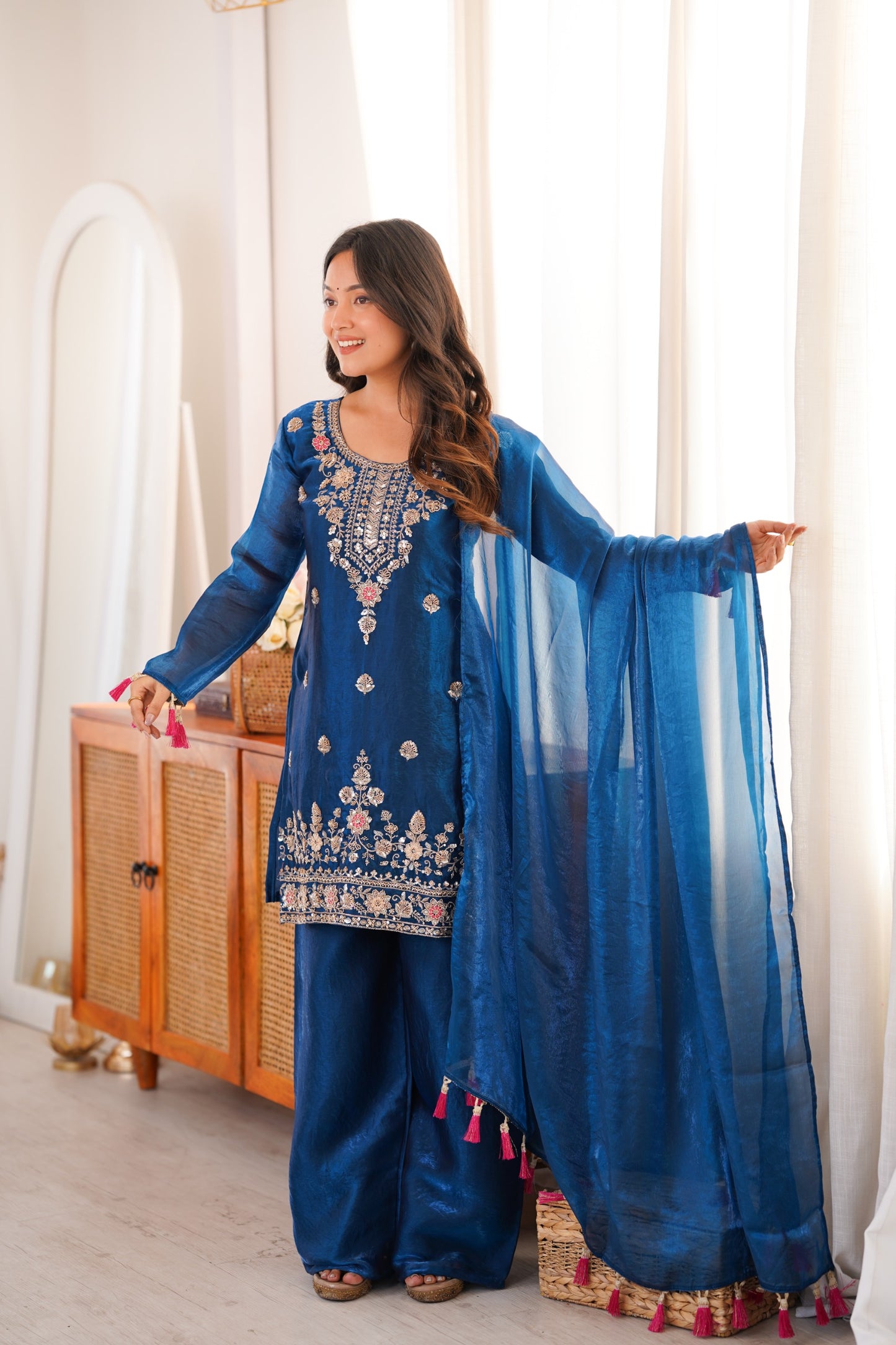 Feeling blue never looked this good. 💙  i'ts Beads Embroidery 🪻 Adding a little Sparkle to your timeline today. ✨