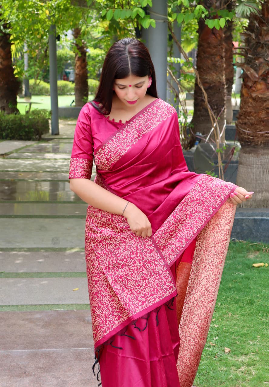 WE ARE COME AGAIN WITH NEW DEMANDING KALAMKARI WEAVING SAREE JUST FOR YOU