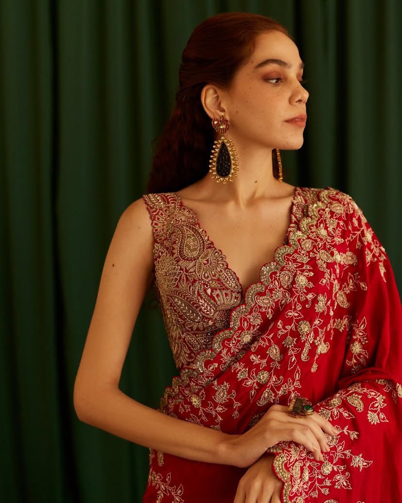 Heavy Rangoli Silk With Beautiful Zari + 3 M.M Sequence Embroidery Work And C-Pallu Cutwork saree