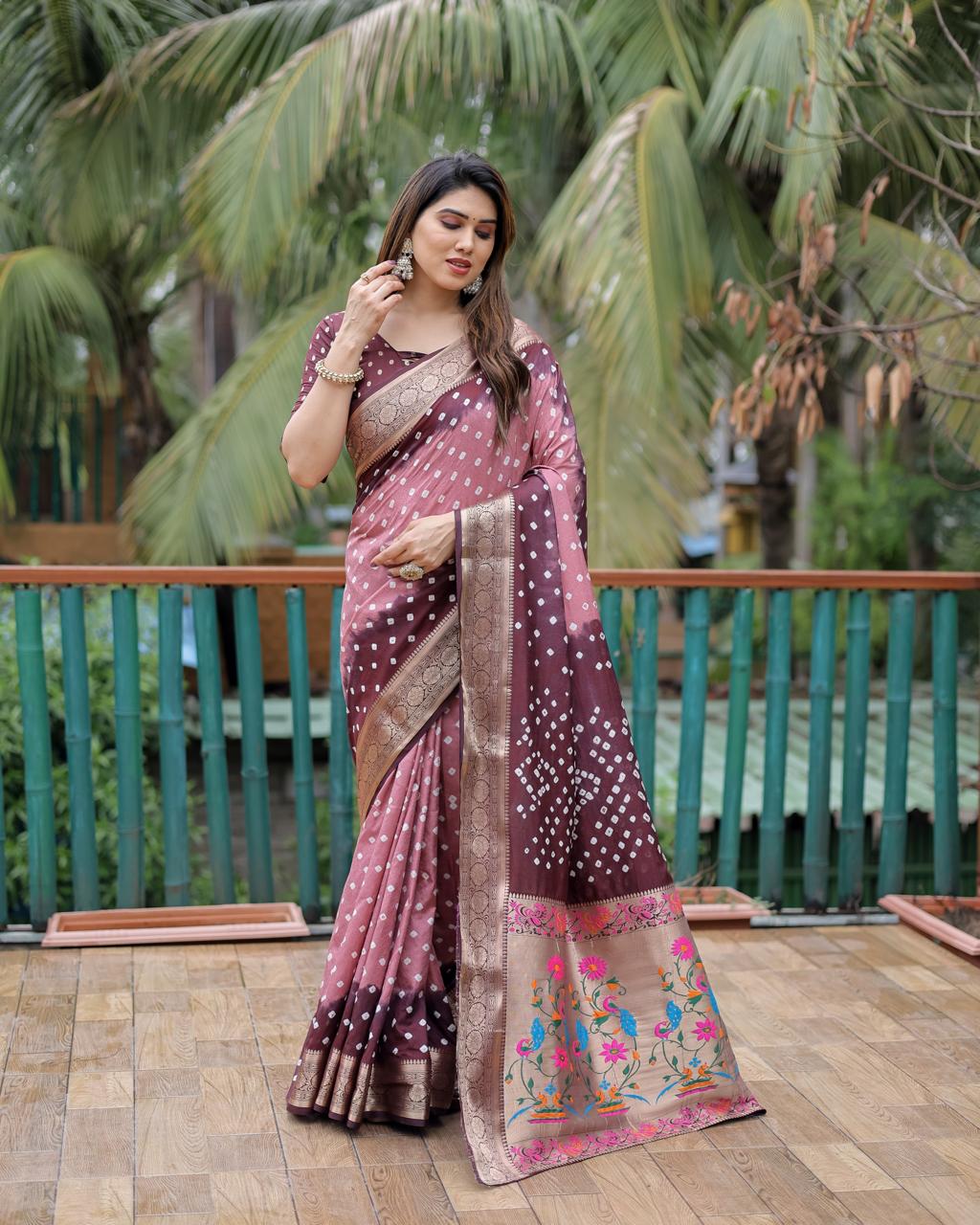 🪂Paithani With Bandhej Collection🪂