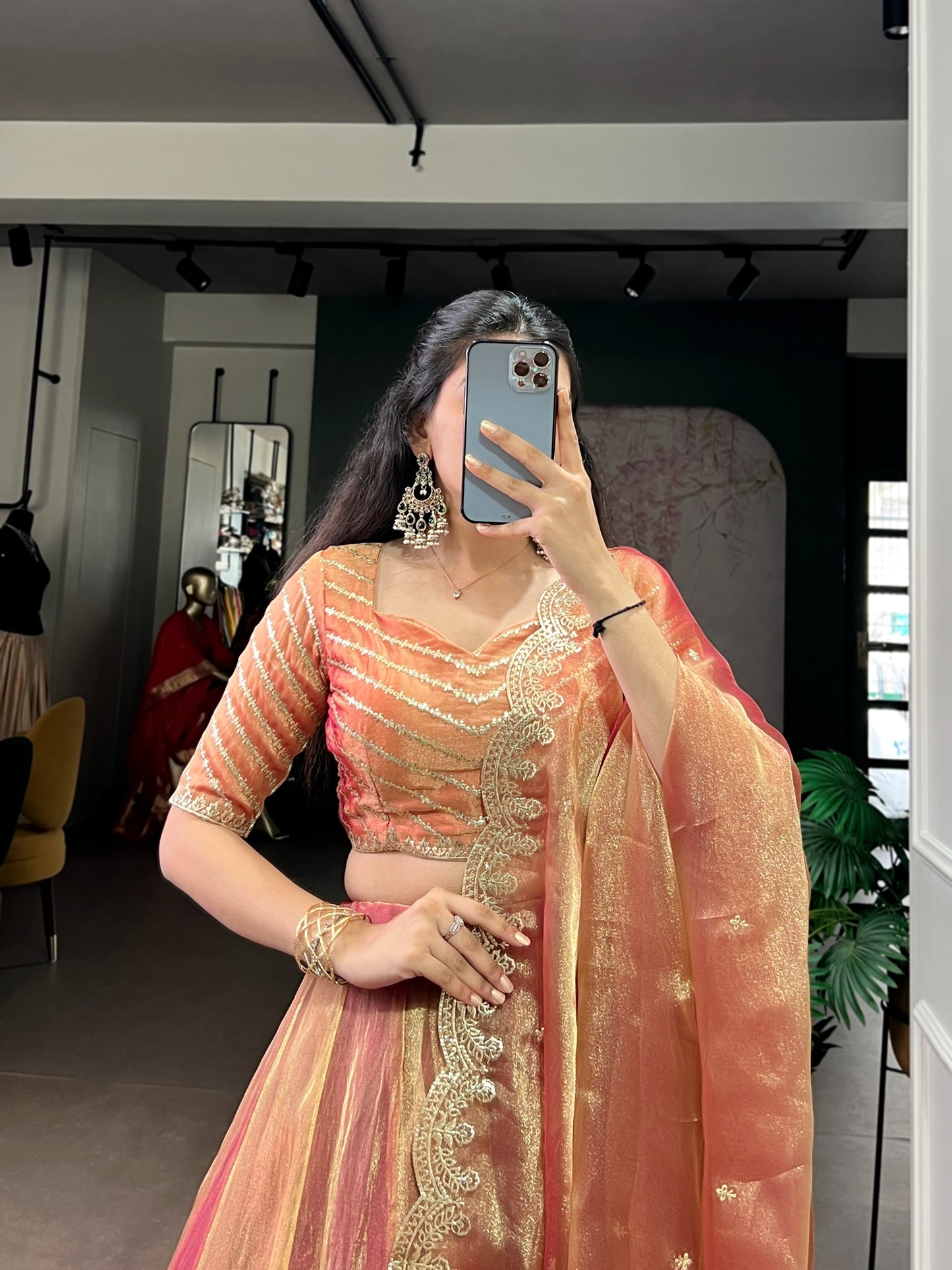 The flowing silhouette, delicate embroidery, and ethereal dupatta come together to create a look that feels effortlessly royal.🩷