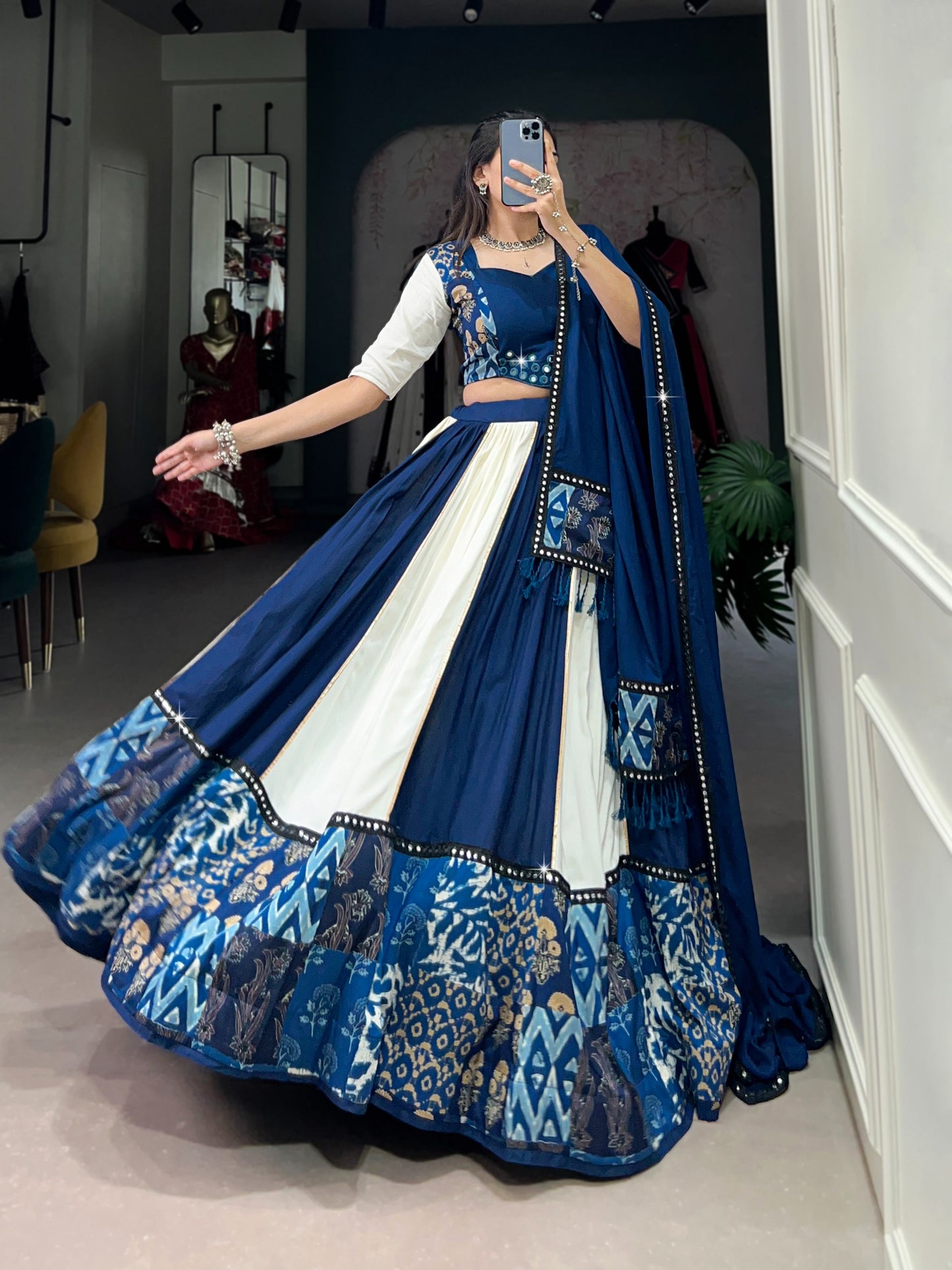 Blue Beauty for Garba Nights! 💙