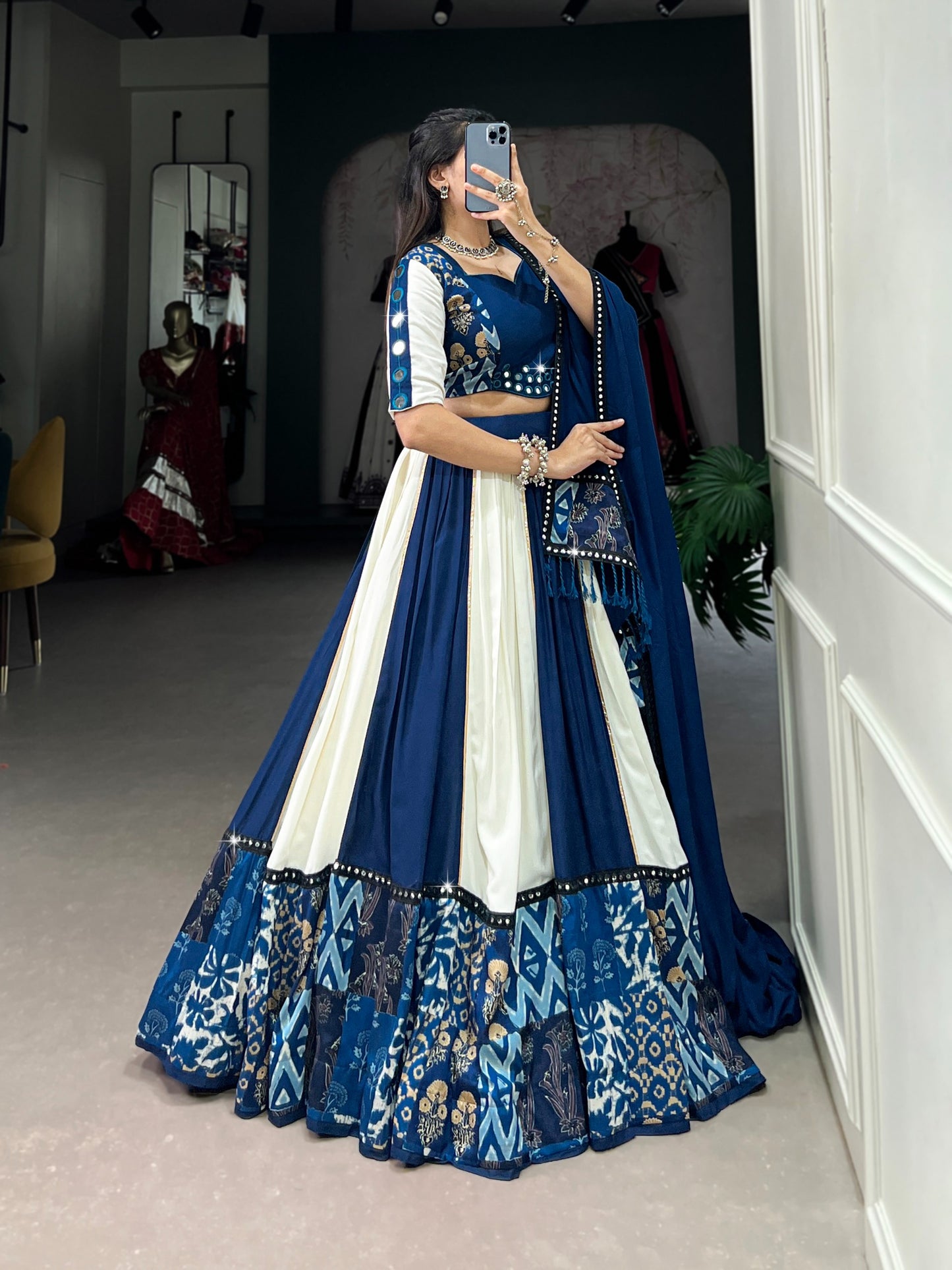 Blue Beauty for Garba Nights! 💙