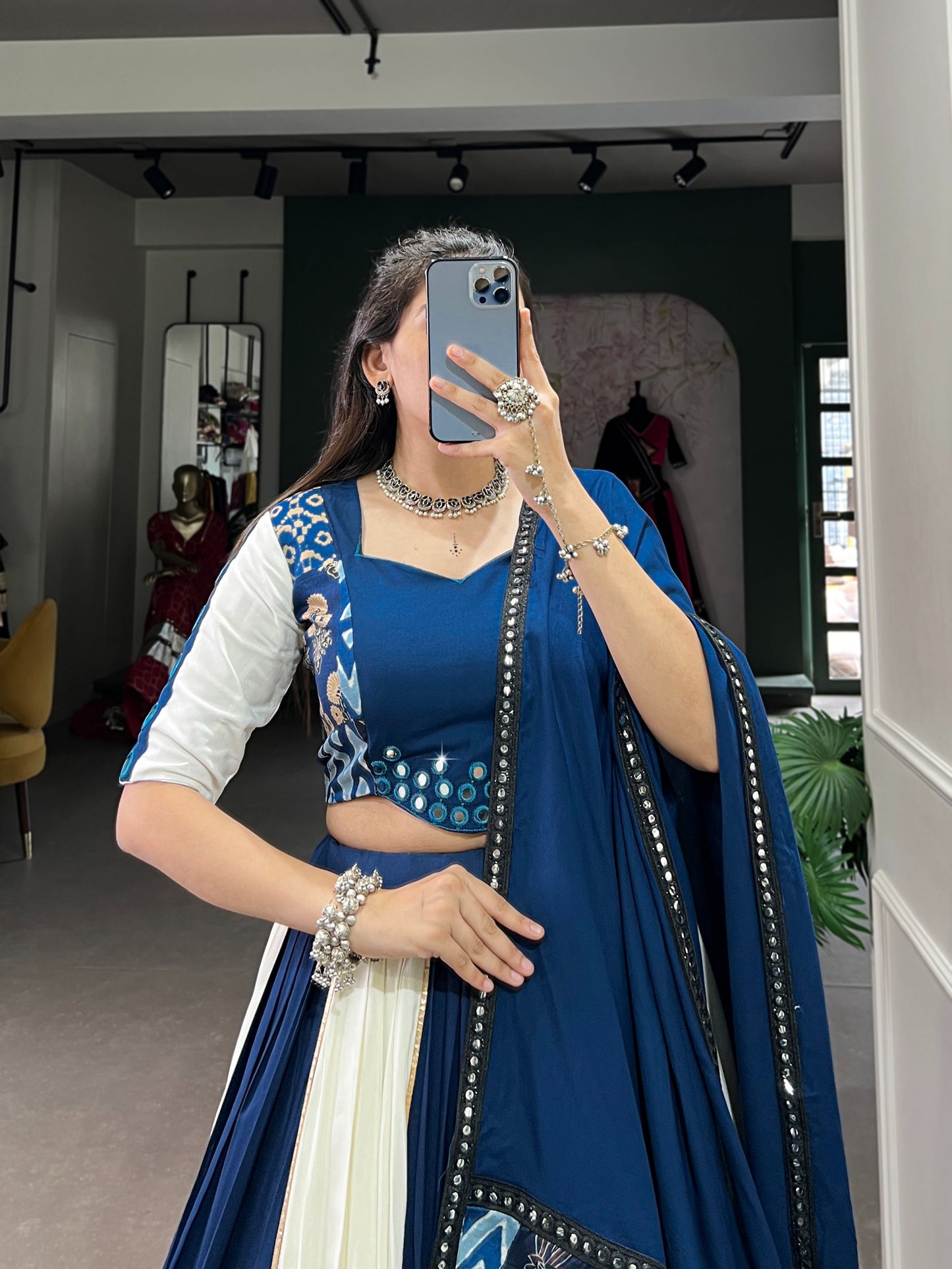 Blue Beauty for Garba Nights! 💙