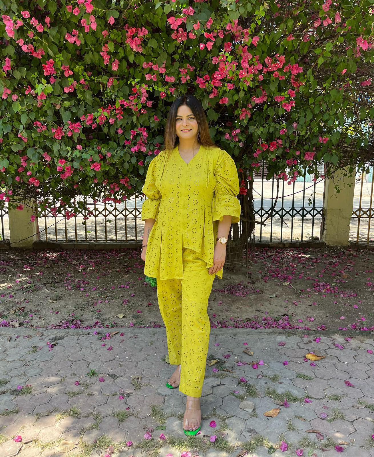 _✨ THIS SUMMER SEASON WEAR TRENDY CO-ORD SET WITH EMBROIDERY WORK✨_