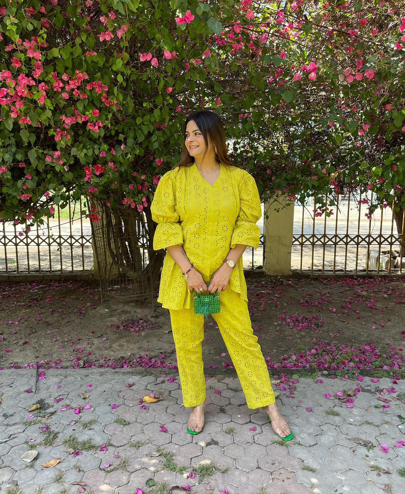 _✨ THIS SUMMER SEASON WEAR TRENDY CO-ORD SET WITH EMBROIDERY WORK✨_