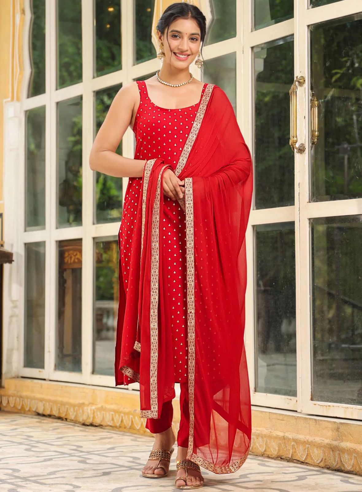 🔥Presenting New Reyon beautiful suit set and duppta
