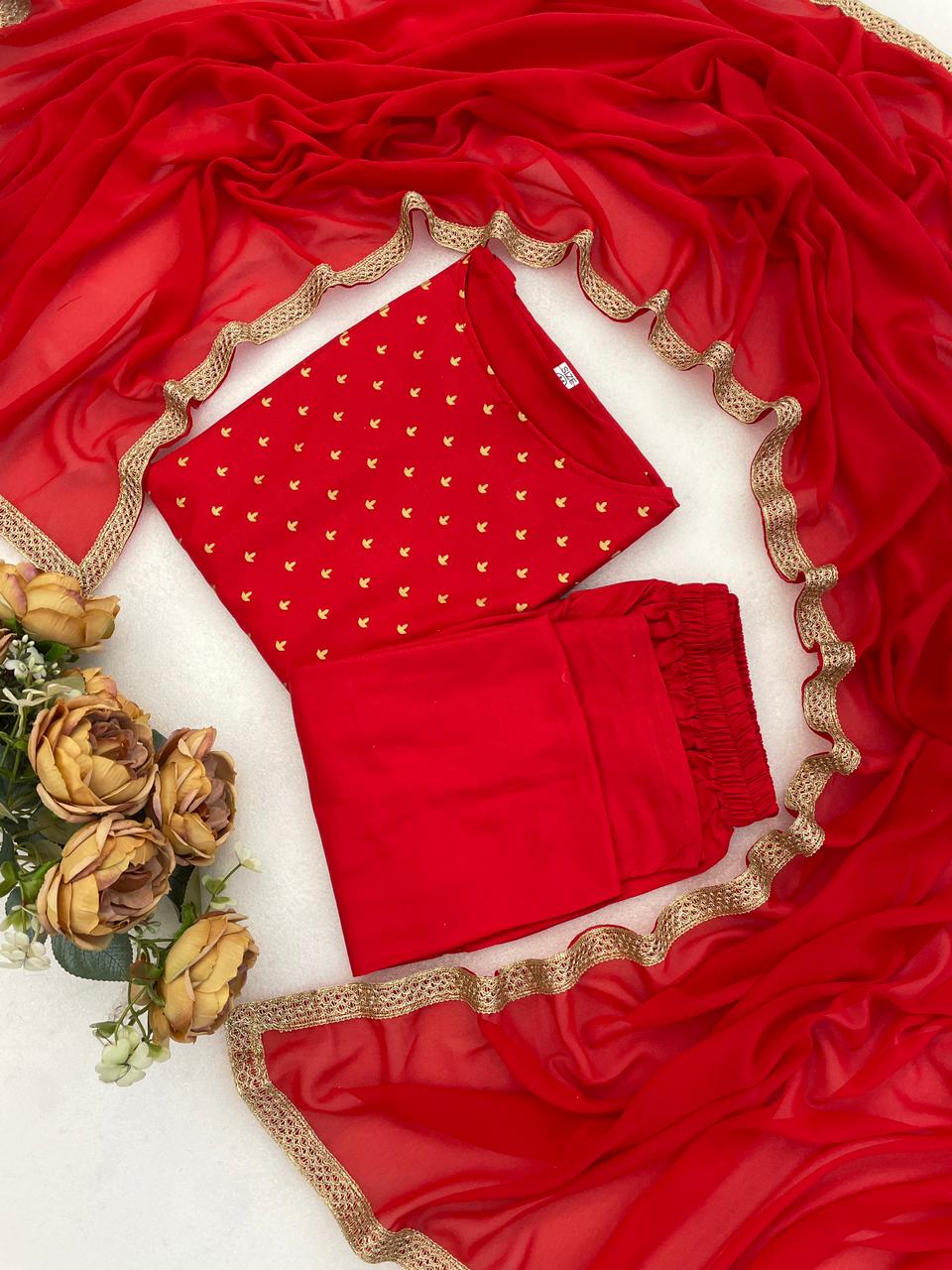 🔥Presenting New Reyon beautiful suit set and duppta