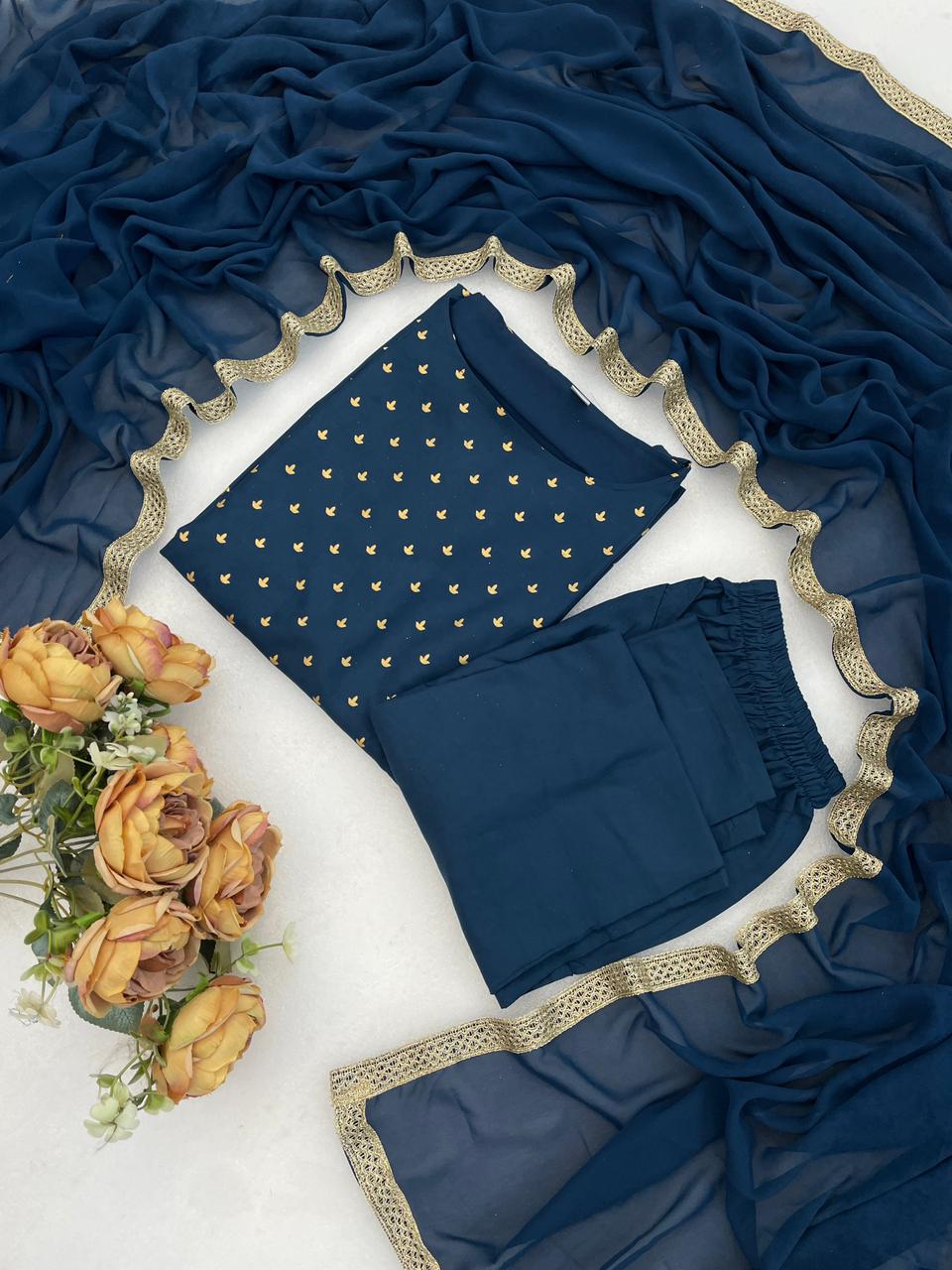 🔥Presenting New Reyon beautiful suit set and duppta