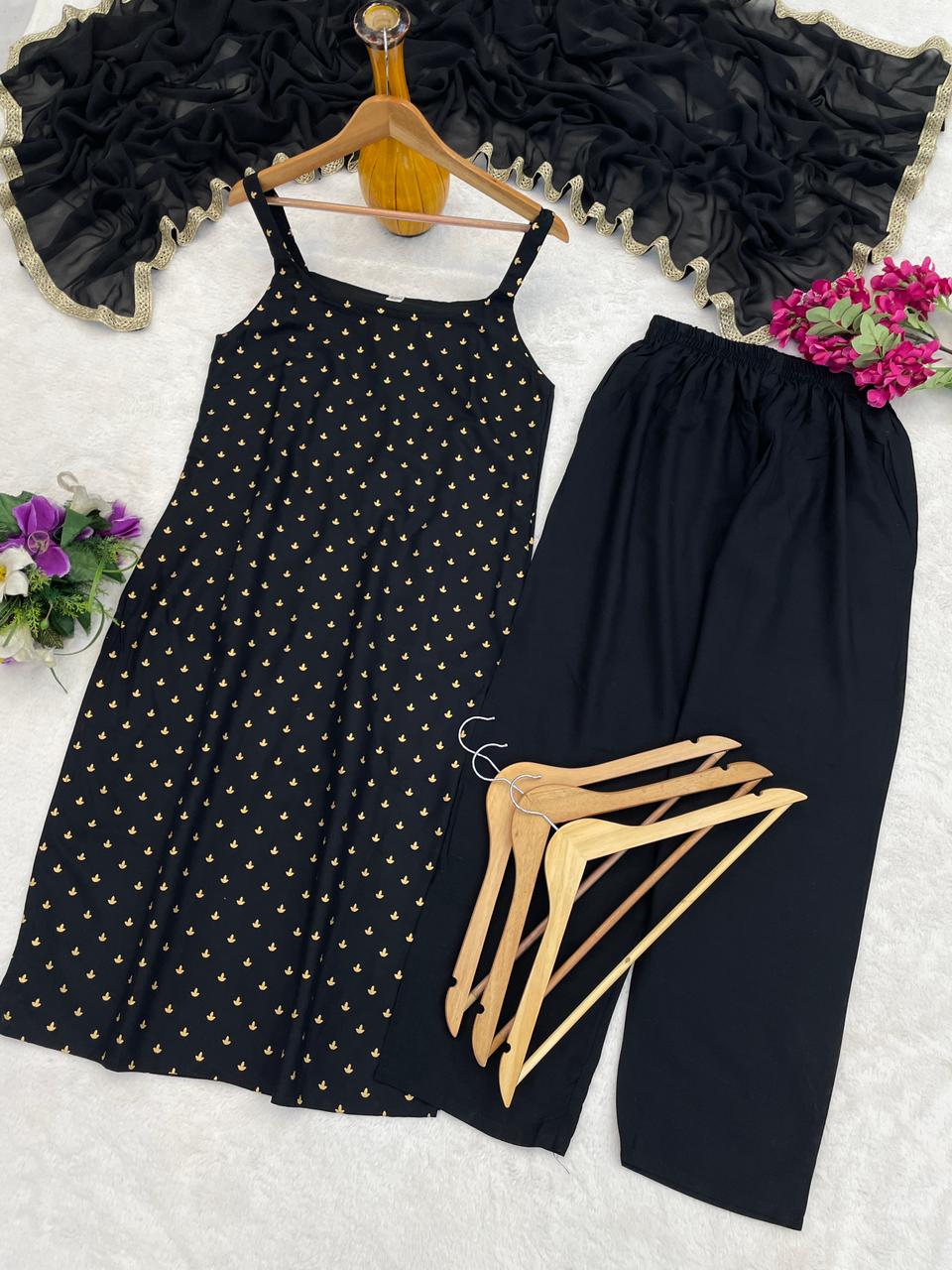 🔥Presenting New Reyon beautiful suit set and duppta