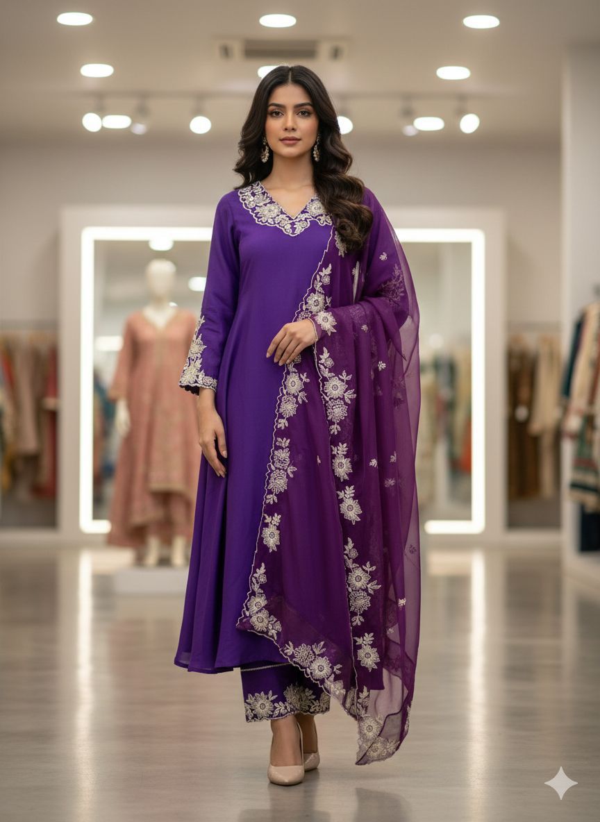 _✨ EXCLUSIVE AND TRENDY FOR WEDDING SEASON OUR EMBROIDERED TOP, PANT AND DUPATTA ✨_