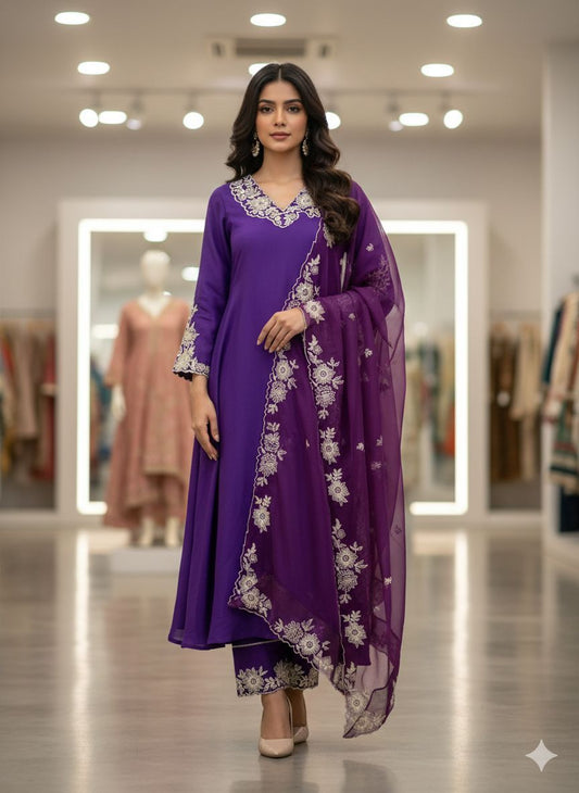 _✨ EXCLUSIVE AND TRENDY FOR WEDDING SEASON OUR EMBROIDERED TOP, PANT AND DUPATTA ✨_
