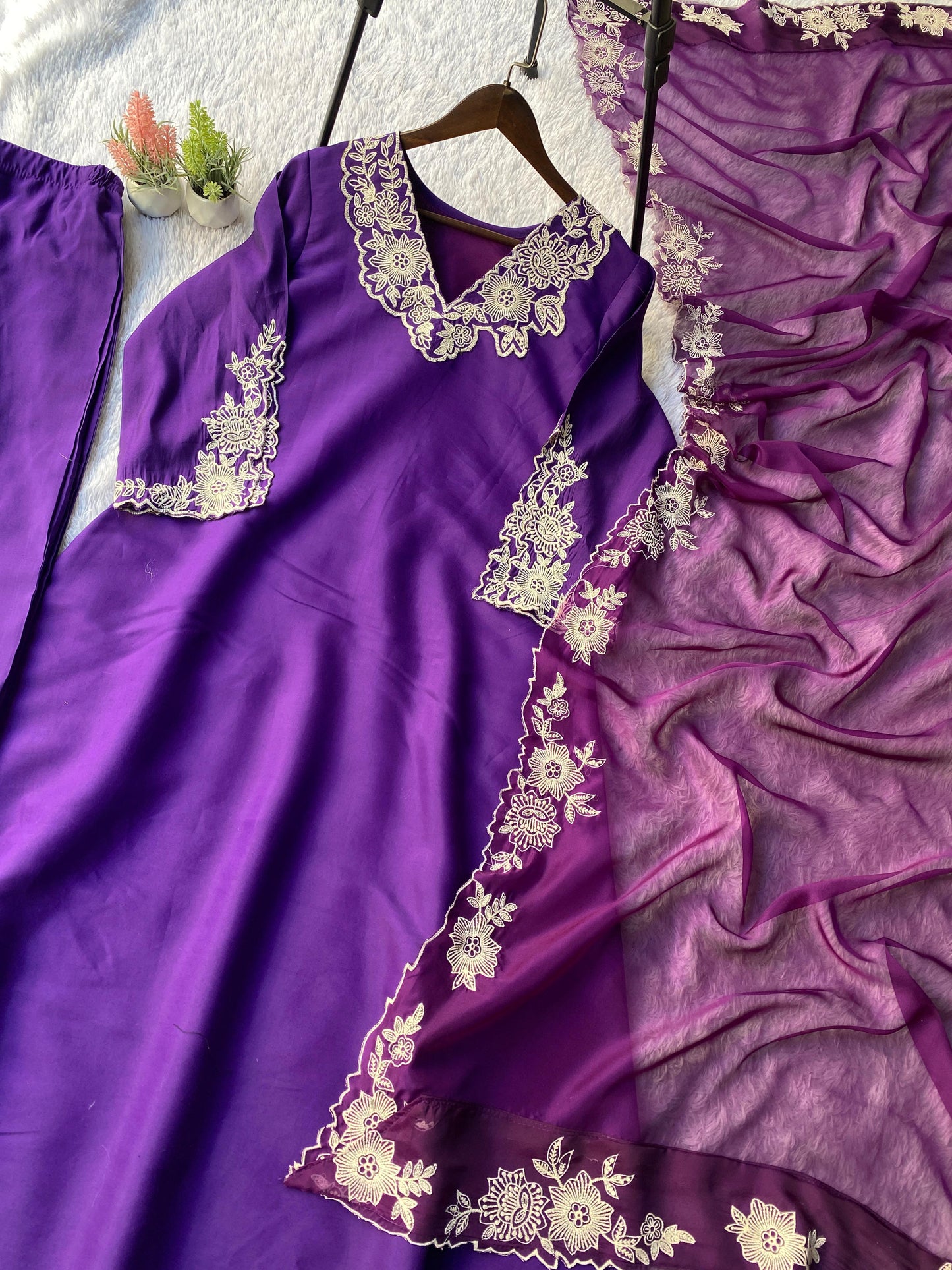 _✨ EXCLUSIVE AND TRENDY FOR WEDDING SEASON OUR EMBROIDERED TOP, PANT AND DUPATTA ✨_