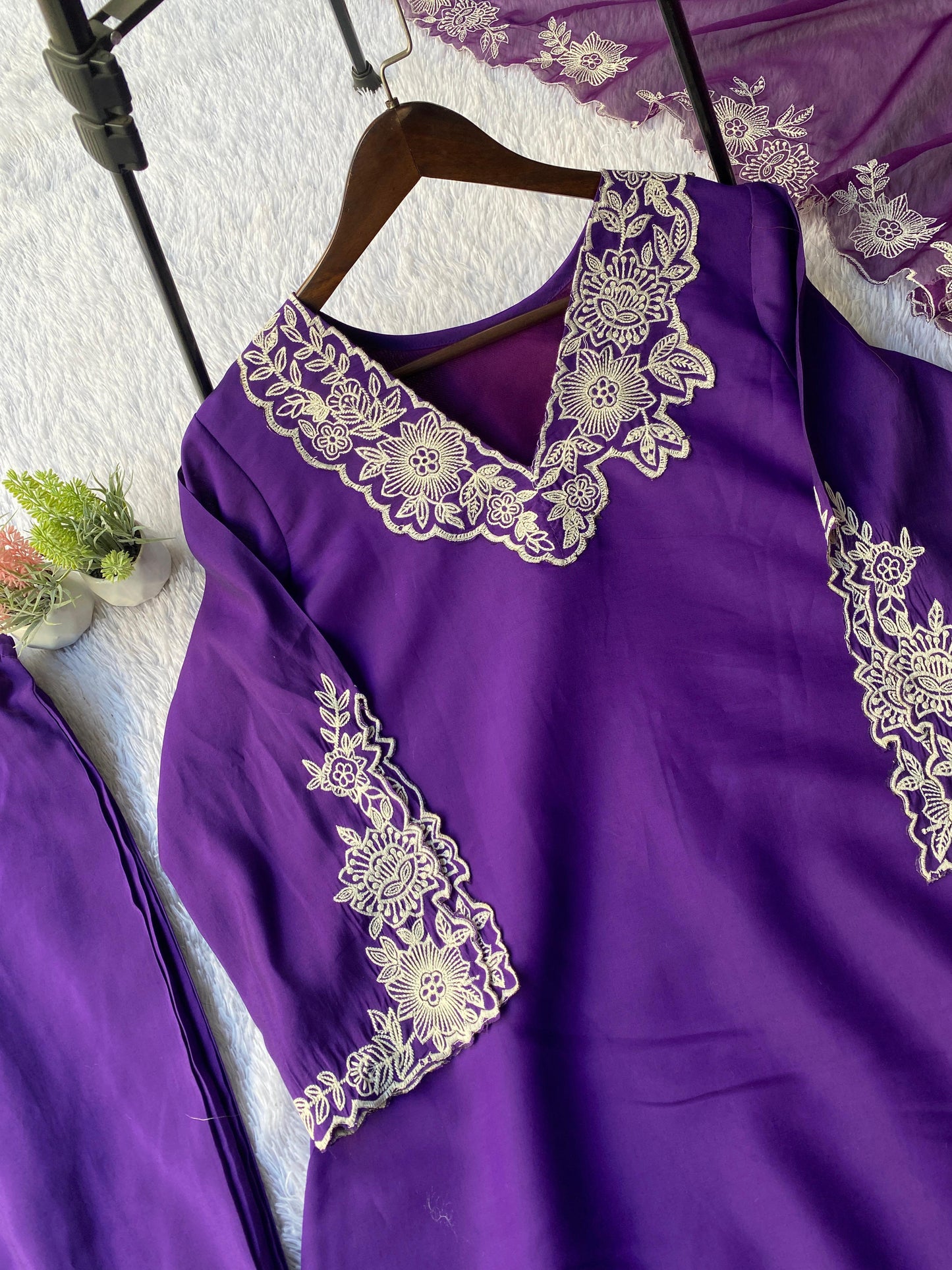 _✨ EXCLUSIVE AND TRENDY FOR WEDDING SEASON OUR EMBROIDERED TOP, PANT AND DUPATTA ✨_