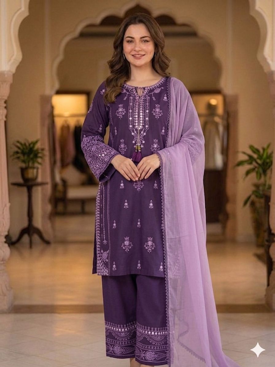 THIS WEDDING SEASON, TRY OUR DESIGNER EMBROIDERY WORK WITH PAPERWORK MIRROR EFFECTED SUIT