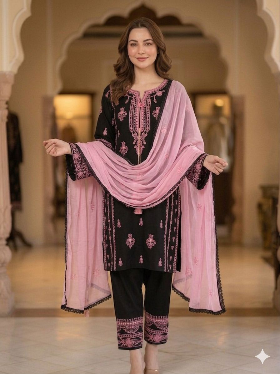THIS WEDDING SEASON, TRY OUR DESIGNER EMBROIDERY WORK WITH PAPERWORK MIRROR EFFECTED SUIT