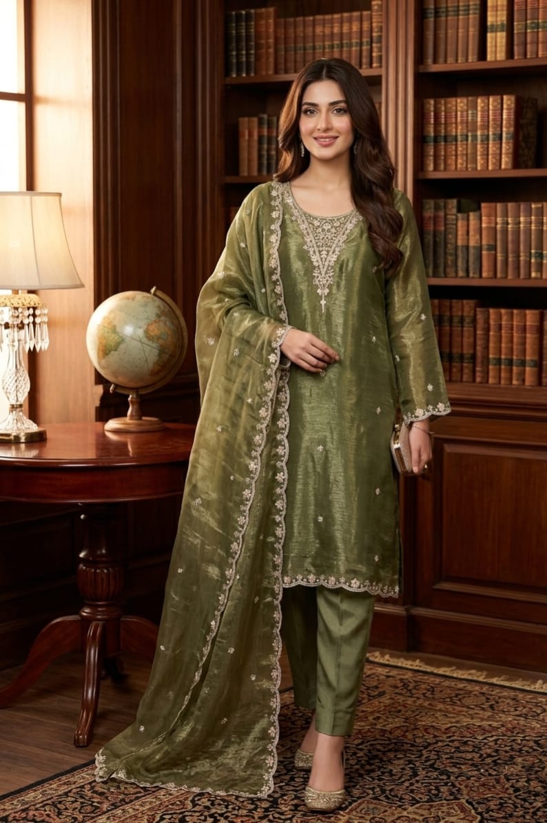Desi vibe in olive tribe 💚